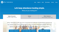 Desktop Screenshot of aplusattendance.com