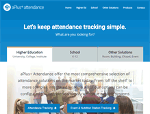 Tablet Screenshot of aplusattendance.com